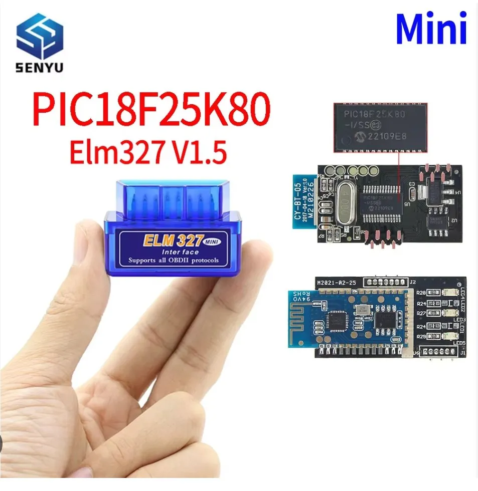 ELM327 v1.5 double-PCB adapter, AliExpress listing